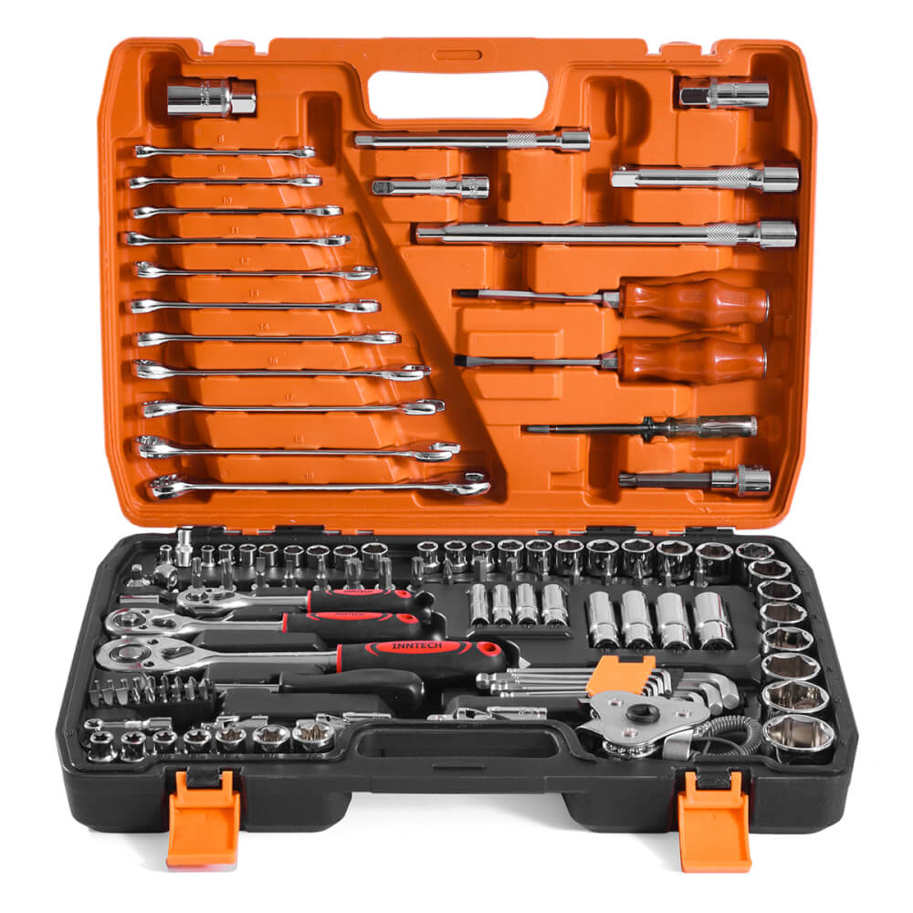 ชุดบ็อกซ์ InnTech รุ่น WKT-121PCS 1/4 , 3/8 , 1/2 นิ้ว แพ็ก 121 ชิ้น